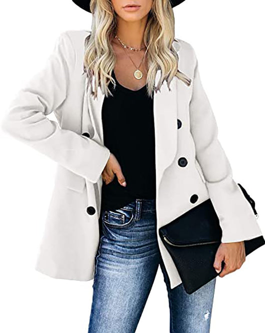 Blazer Cardigan Entallado con Botones para Mujer - Image 4