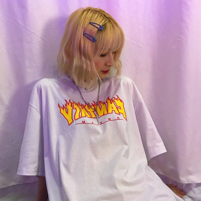 Playera Flame Letters de Manga Corta - Image 11