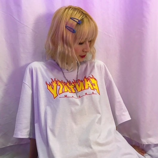 Playera Flame Letters de Manga Corta - Image 11