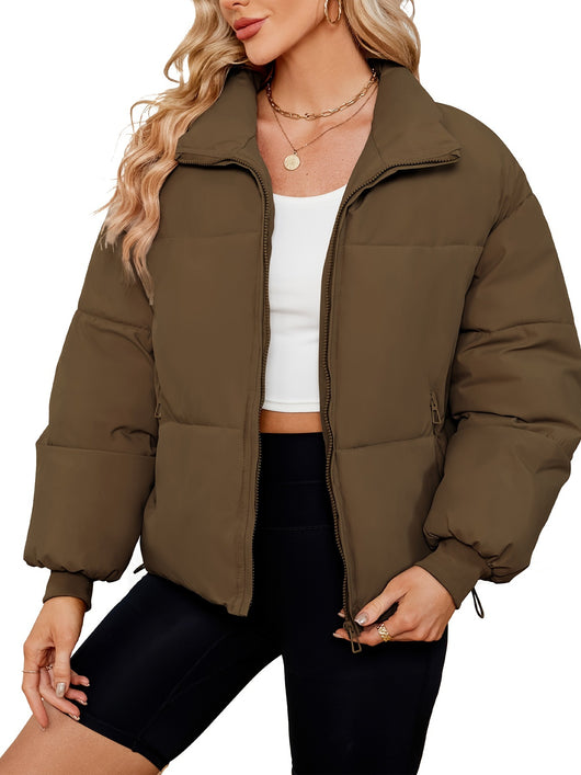 Chaqueta Acolchada Ligera de Plumas para Mujer - Image 8