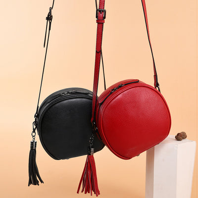 Bolso de Cuero Suave para Mujer con Correa Diagonal