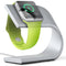 Aluminum Alloy U Shaped Smart Watch Charging Stand Plateado