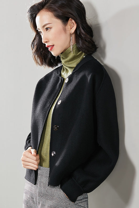 Abrigo de Lana Doble Faz con Cashmere para Invierno - Image 3