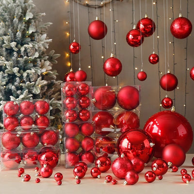 Bola de Navidad Roja Electrochapada - Adorno Colgante para Árbol - Image 3