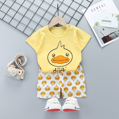 Conjunto Infantil de Manga Corta con Diseño Animado - Image 4