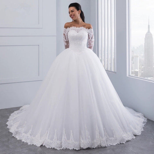 Cola de Encaje Nupcial para Vestido de Novia