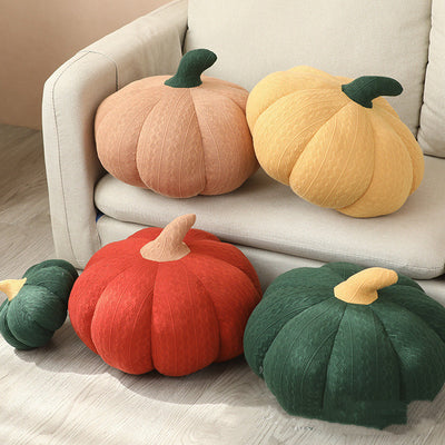 Almohada Redonda de Seda Suave Calabaza - Image 5