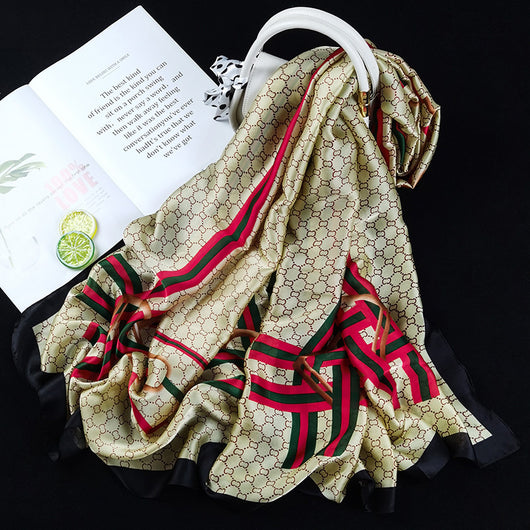 Pañuelo de Seda Estampado Ultraligero para Mujer - Protección Solar y Transpirable - Image 30