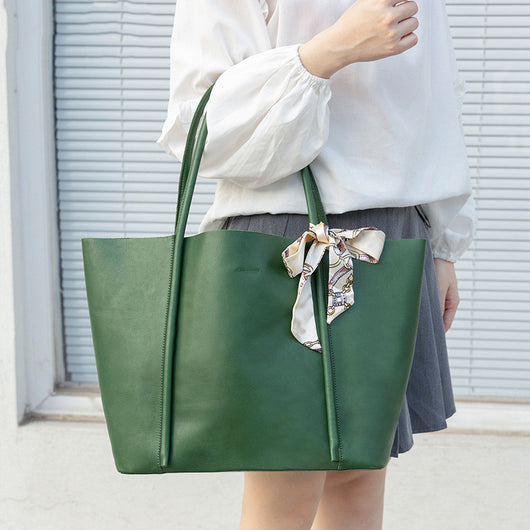 Bolso Tote de Cuero Genuino Piel Vacuno Premium Capacidad Grande - Image 3