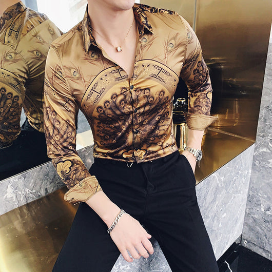 Camisa Slim Coreana de Manga Larga - Image 9