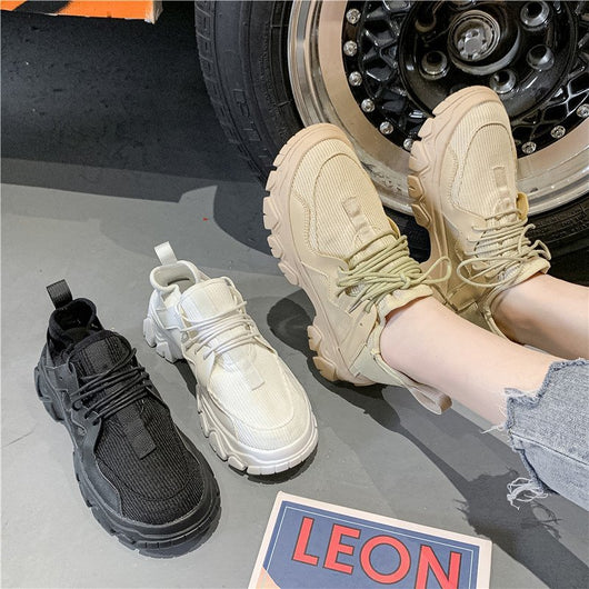 Zapatos Deportivos Casuales Plataforma con Cordones - Image 12