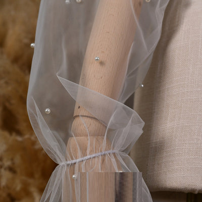 Manguitos de Perla Desmontables para Novia - Accesorios de Boda Versátiles - Image 2