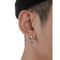 Aretes de Plata Espiral con Púas para Hombre