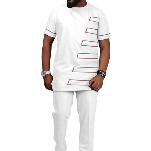 Traje Casual Hombre Estampado Étnico Africano Batik - Image 21