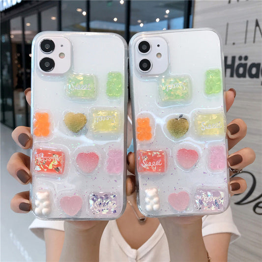 Funda Transparente de Caramelo para Teléfono Móvil