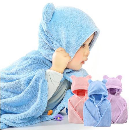 Toalla de Baño con Capucha para Bebé en Algodón Puro - Image 2