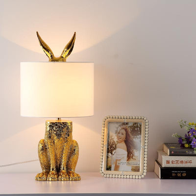 Lámpara de Mesa Conejo para Dormitorio - Iluminación Decorativa Moderna