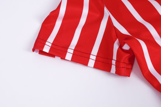 Jumpsuit de Yoga Rayas Manga Corta - Image 15