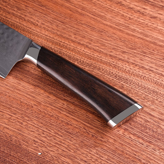 Cuchillo de Chef Acero Inoxidable Martillado Profesional - Image 6