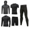 Conjunto Deportivo 5 Piezas de Secado Rápido para Gym y Actividades al Aire Libre