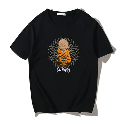 Playera Suelta Estampada Cuello Redondo Manga Corta para Hombre - Image 7