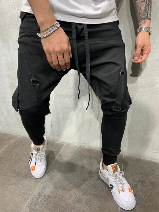 Pantalones de chándal para hombre con cordón ajustable - Image 3