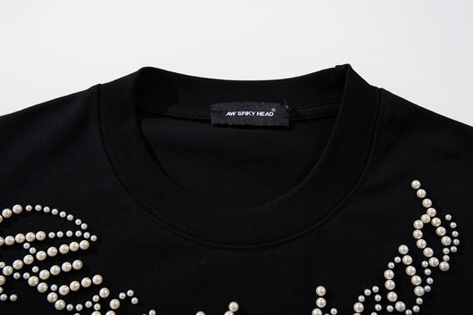 Sudadera con Capucha Pesada de Letras Perladas para Parejas - Image 22