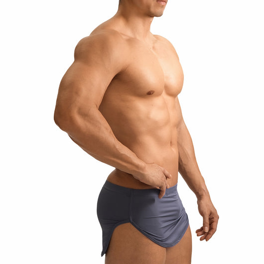 Shorts de Casa Tipo Bóxer en Seda de Hielo Cintura Baja para Hombre - Image 8