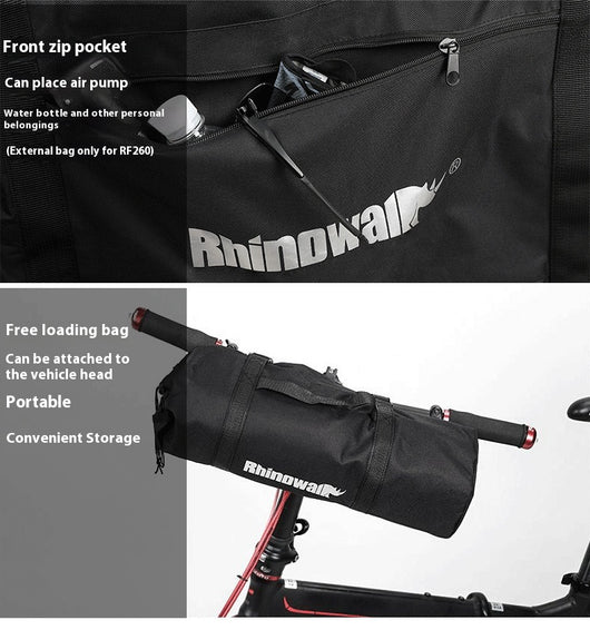 Bicicleta Plegable con Bolsa de Transporte para Equipaje - Image 17