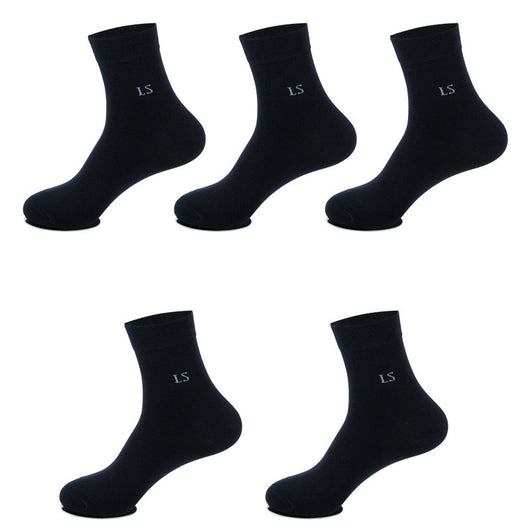 Pack 5 Pares de Calcetines Ejecutivos para Hombre en Algodón Premium - Negros y Blancos - Image 7