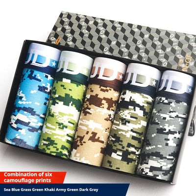 Bóxers de Algodón Estampado Transpirables para Hombre - Image 8