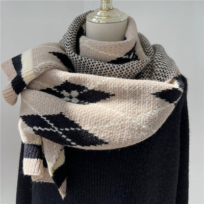 Bufanda Cuello Anillo Mohair Suave y Cálida para Mujer - Image 13