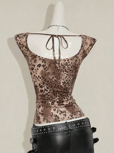 Chaleco Vintage Cuello V con Cintura de Encaje Reductor - Image 14