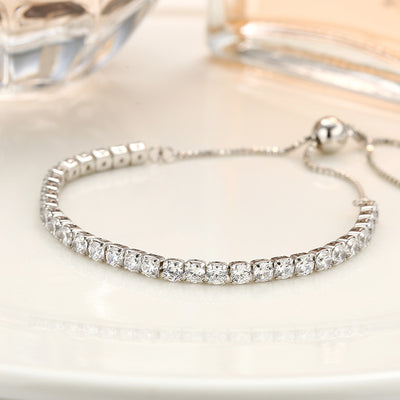 Pulsera de Plata Esterlina con Cristales de Diamante Completo - Image 8