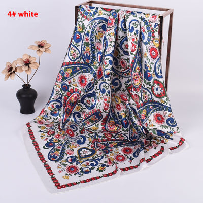 Pañuelo de Seda Estampado Anacardo Xinjiang Grande - Image 7