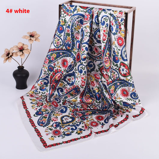 Pañuelo de Seda Estampado Anacardo Xinjiang Grande - Image 7