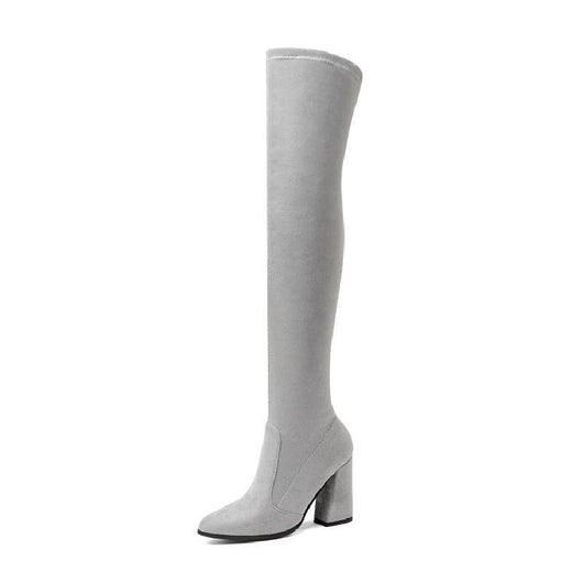 Botas Altas hasta la Rodilla con Tacón Fino Aguja y Elástico - Image 11