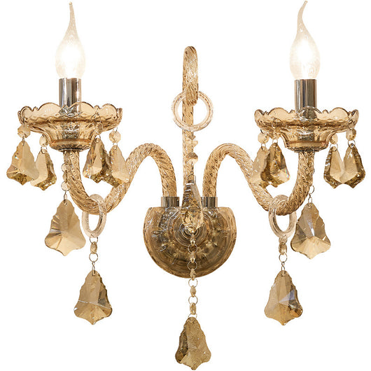 Lámpara de Pared de Cristal Estilo Europeo para Sala, Comedor y Dormitorio - Image 9
