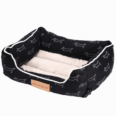 Cojín Estampado de Algodón para Casa de Perro