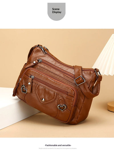 Bolso Bandolera de Lujo Versátil con Diseño Multicapas Espacioso - Image 21
