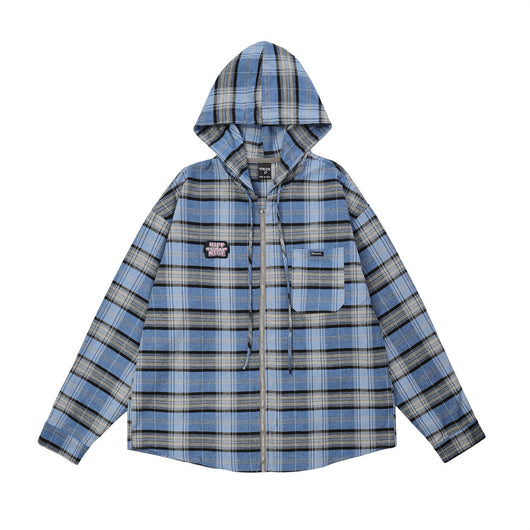 Chaqueta Camisa a Cuadros con Capucha - Image 6