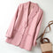 Blazer Ejecutivo de Piel de Oveja para Mujer