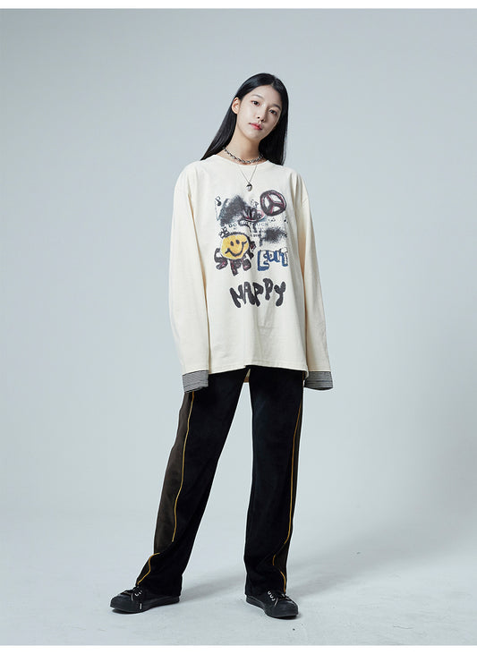 Blusa Manga Larga Smiley para Mujer - Image 2