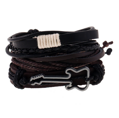 Pulseras de Cuero con Abalorios Artesanales - Image 13