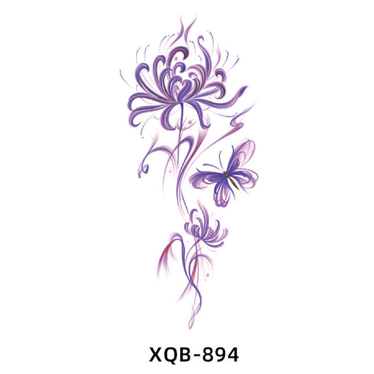 Tatuaje Temporal de Flores Resistente al Agua para Hombre y Mujer - Image 20