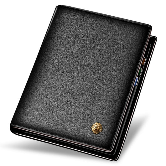 Cartera Vertical de Cuero Genuino - Diseño Ejecutivo Coreano - Image 4