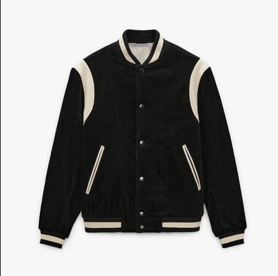 Chaqueta de Béisbol Hombre Terciopelo con Costuras Primavera - Image 12