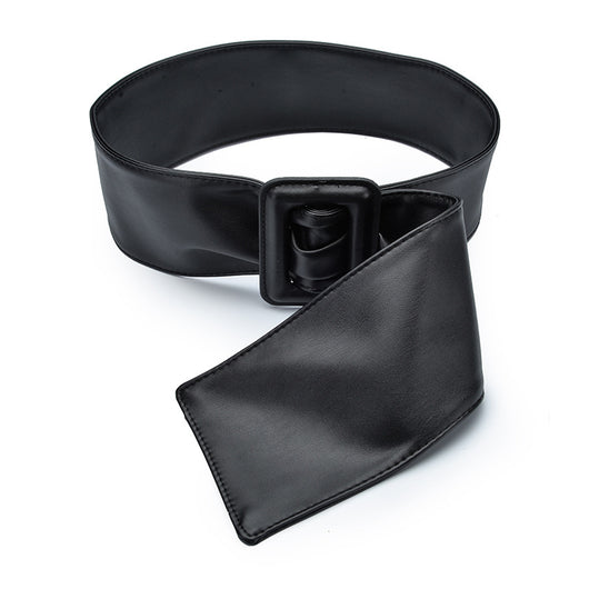 Cinturón Ancho Decorativo para Mujer con Hebilla de Cuero y Bolsa - Image 9
