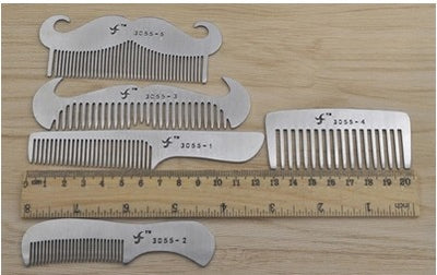 Peines de Acero Inoxidable para Barba y Cabello - Image 2