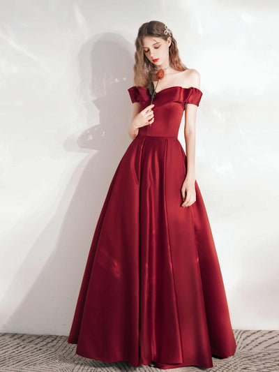 Vestido de Satén Rojo Elegante para Cena y Eventos Formales - Image 4